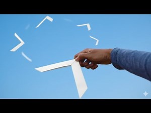 How to make a paper boomerane -paper - origami - boomerang | lohit creation