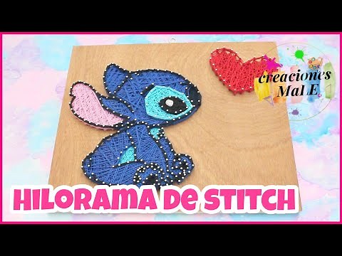 HILORAMA DE STITCH || CUADRO DE HILORAMA || DIY