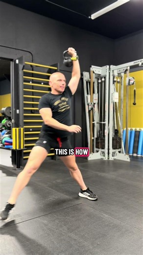 Overheard Kettlebell Lateral Lunge #kettlebell #exercise