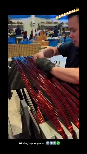 Smart machine winding copper wire process