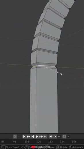 A better way to make segmentations on an object in blender #blender #3dmodeling #tutorial #shorts