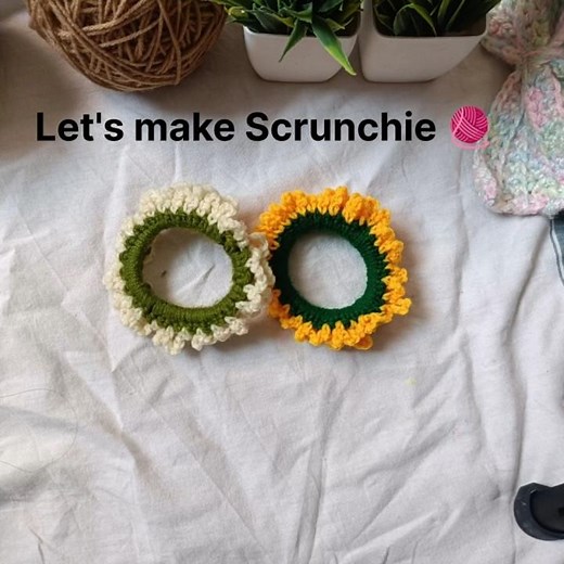 How to Crochet a Scrunchie | Easy Crochet Scrunchie for Beginners 📈