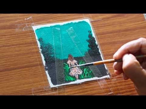 UFO Painting//alien spaceship painting//Easy acrylic painting for beginners//step by step painting