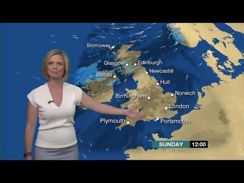 BBC weather Sarah Keith Lucas displays slender curves as she replaces Carol Kirkwood