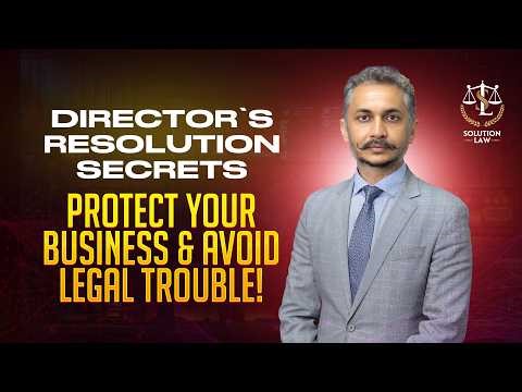 Director's Resolution EXPOSED The #1 Misconception You Need to Know | Corporate Law Canada