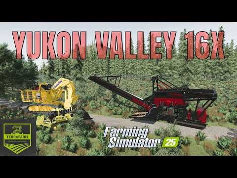 Yukon Valley 16X - Biggest Gold Mine Map in Farming Simulator 25