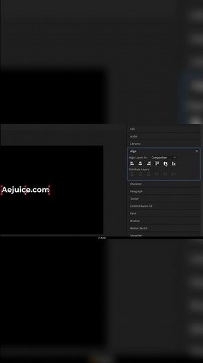 How to center text in after effects - AEJuice Tutorials
