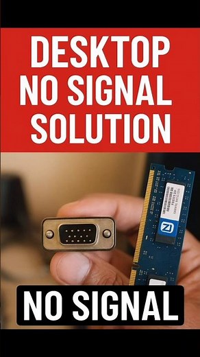 COMPUTER NO SIGNAL PROBLEM #computer #windows #pc #tech #gaming