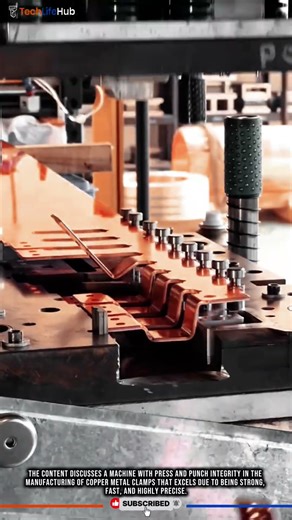 Innovation Press & Punch: Strong Copper Clamps, High Speed, Precision Stamping #tech