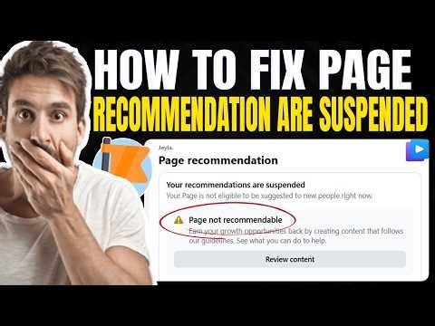 How to Fix “Your Recommendations Are Suspended” on Facebook Page (2026 Update) | Full Recovery Guide
