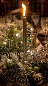 Looking for holiday table inspiration? Let the candles do the talking. A simple green and white Christmas table pulled from the archives, because classic never clocks out. #HolidayTable #ChristmasTable #HolidayHosting #TablescapeInspiration #CandlelightMagic #ClassicChristmas #GreenAndWhite #EntertainingAtHome #HostessStyle #HighHeeledHostess | Noelle M. Sharbaugh