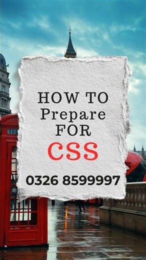 How to prepare for CSS? #ahorts #youtubeshorts