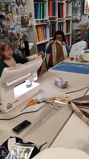 Tuffet Day at the Village Quilt Shoppe 🥰 #shopsmall #thevillagequiltshoppe #quiltshop #shoplocal | The Village Quilt Shoppe