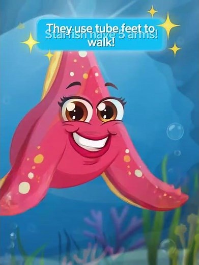 Learn About Starfish for Kids ⭐ | Fun Ocean Animal Learning Video for Preschool & Kindergarten