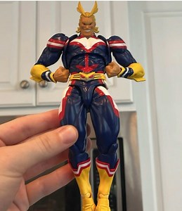 All Might stop motion animation with action figures