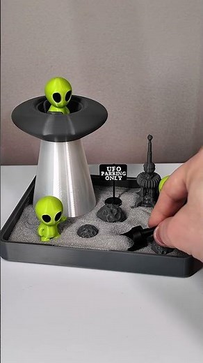 Alien Zen Garden 👽 #alien #3dprinted #zengarden #smallbussiness