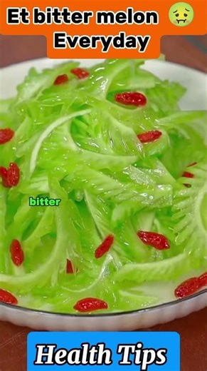 Eat Bitter Melon Every Day 🥬 What Happens to Your Body? #shorts #health