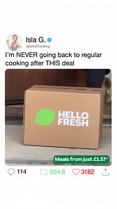 朗 Get 50% off your first box + free dessert for life. 陵 Family Friendly, Quick & Easy recipes and more  45+ options weekly ⏰ 15-minute dinners  Plus, get free dessert for life with every order Order now and save. HelloFresh, hello dinner! T&Cs: *Price calculated using 50% first box offer against the price per serving of our second smallest box size (2P3M) on 23/12/2024. Full price per serving for this box is £5.25 (excluding shipping). | HelloFresh | Facebook