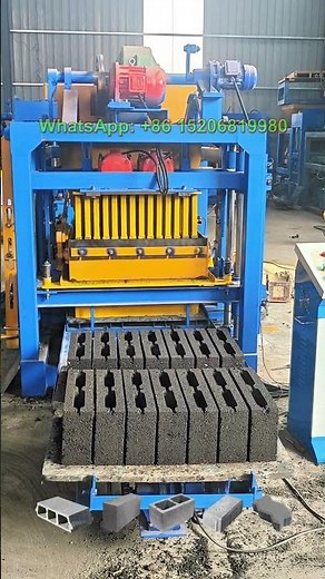 Georgia QT4-25 automatic cement concrete hollow block making machine for 8, 6, 4 inch blocks bricks
