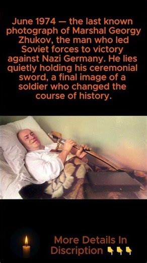 The Last Photo Of The Man Who Defeated Hitler 🎖️ | Zhukov 1974