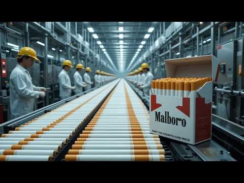 How Marlboro Cigarettes Are Made | Full Cigarette Factory Process