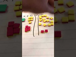 Solving two step equations using algebra tiles