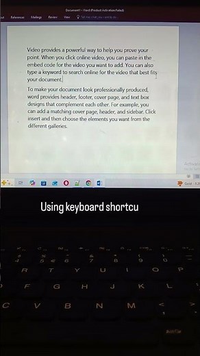 Learn how to change small letters to capital letters using a keyboard shortcut in MS Word! ⌨️💻