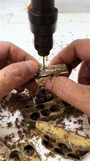 The process of making agarwood beads- Good tools and machinery make work easy