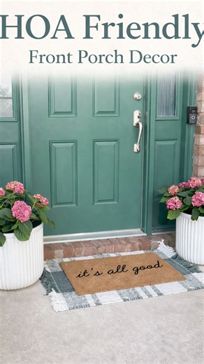 How affordable planters transform a front porch look