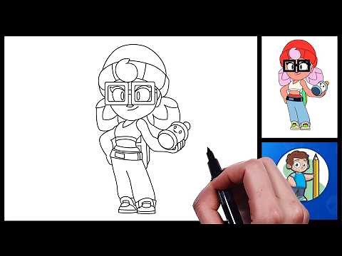 How to Draw Tricky Janet From Brawl Stars | New Janet Skin | How to Draw Brawl Stars