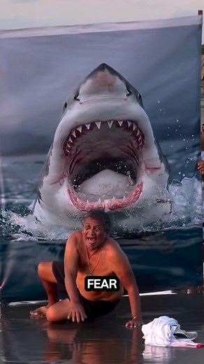 fake shark prank 🤣🦈