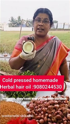 Cold pressed homemade herbal hair oil 💯💥