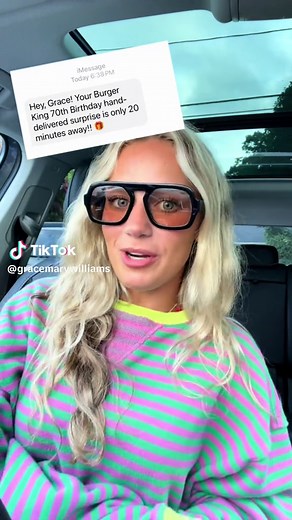 Absolutely CRYING over this birthday surprise😂😂💗💗 @Burger King what’s 4 4 because you ATE. #burgerking #burgerkingreview #burgerking70thbirthday #fastfood #fastfoodreview