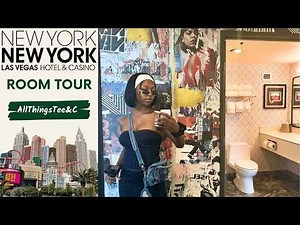 Las Vegas Room Tour 🇺🇸 New York-New York Hotel – Soho Two Queen Room with a View!