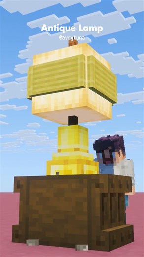 Antique Lamp | Minecraft Mini Tutorial | #minecraftbuilding #minecrafttutorial #minecraft