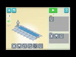Hour of Code: Lightbot - Level 3-1 Full Tutorial