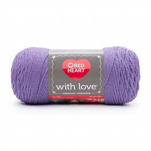 Red Heart With Love Yarn-Lilac