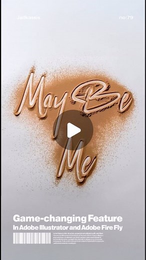 Jad Kassis 🧠 | Here’s how to create text in the powder, I used Adobe Illustrator and Adobe Firefly. I’ll provide daily Adobe tips 👍. Remember to save... | Instagram