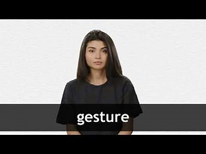 How to pronounce GESTURE in American English