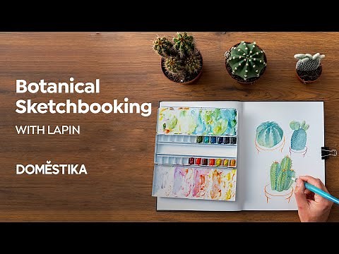 Botanical Sketchbooking: PAINT using WATERCOLORS - Online Course by Lapin | Domestika English