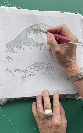 Hokusai Wave Batik Inspiration
