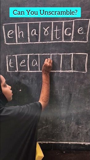Unscramble Letters to make Word #english #gameactivity #jumbledwords