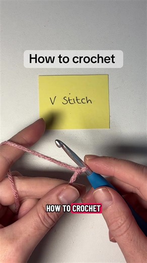 How to Crochet the V Stitch (US Terms)