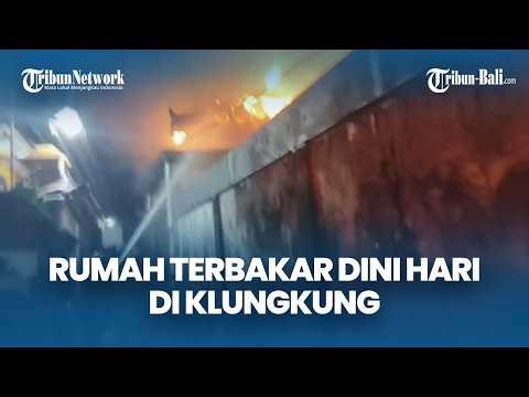 A resident's house in Klungkung caught fire early this morning, with flames engulfing the roof as...