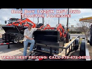 2026 Bad Boy Tractors Series 1025H HST 4WD Tractor Package