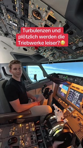 Turbulenzen im Flugzeug: Warum werden Triebwerke plötzlich leiser?