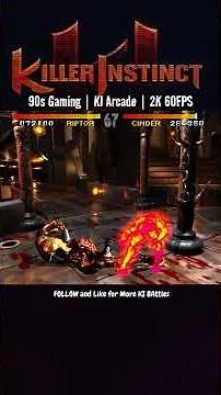 Riptor vs Cinder | High Level Battle | Killer Instinct Arcade