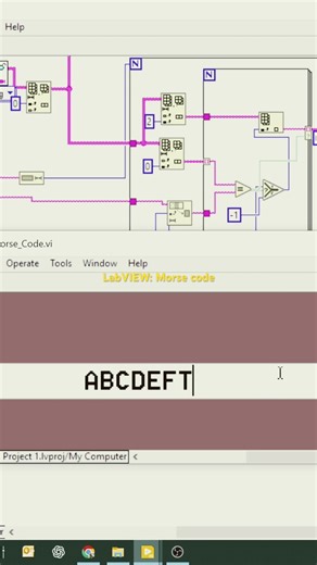 Morse Code in LabVIEW #labview #programming #forfun #morsecode #ytshort