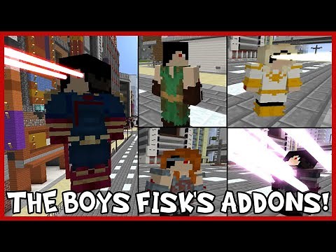 THE BOYS ADDON! Minecraft Fisk's Superheroes Mod Review