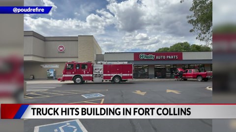 Truck crashes into auto parts shop in Fort Collins